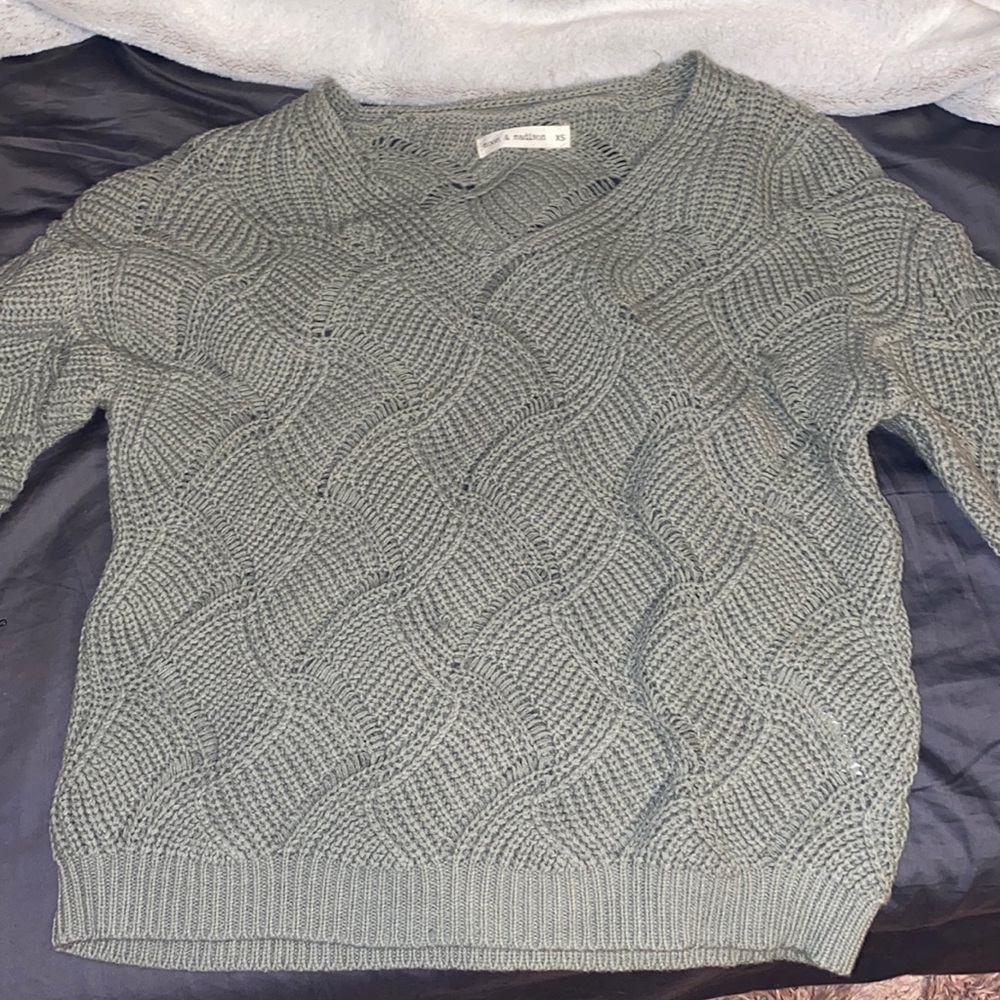 grey sweater